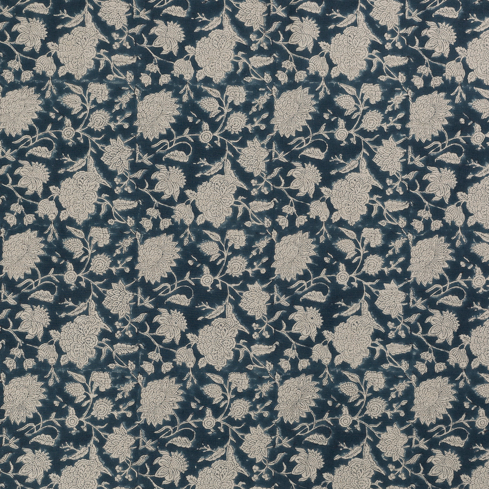 Duk Indian Rose 150x230 denim blå linne